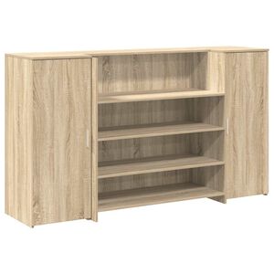 vidaXL Sprejemna miza sonoma hrast 180x50x103,5 cm inženirski les