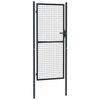 vidaXL Vrtna mrežasta vrata iz pocinkanega jekla 100 x 200 cm siva
