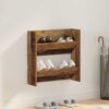 vidaXL Omara za čevlje Star les 60 x 18 x 60 cm Konstruiran les