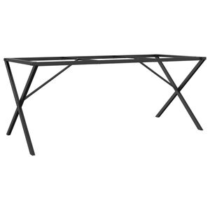 vidaXL Noge za jedilno mizo X-okvir 160x80x73 cm jeklo