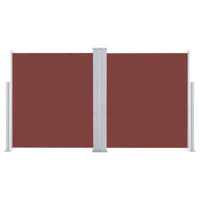 vidaXL Zložljiva stranska tenda 170x600 cm rjava