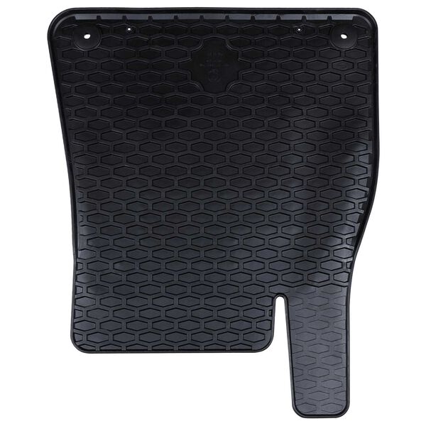 vidaXL Avto preproga 4 pcs Črna Guma