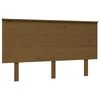 vidaXL Posteljno vzglavje medeno rjavo 139x6x82,5 cm trdna borovina
