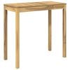 vidaXL Vrtni Bar Miza Bela 108,5 x 55 x 105 cm Masiven les akacije