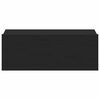 vidaXL Stenska nočna omarica črna 40x30x15 cm inženirski les