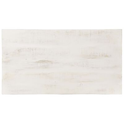 vidaXL Klubska mizica bela 110x60x45 cm trden mangov les