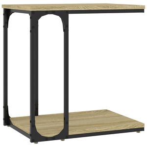 vidaXL Stranska mizica sonoma hrast 50x35x52 cm inženirski les