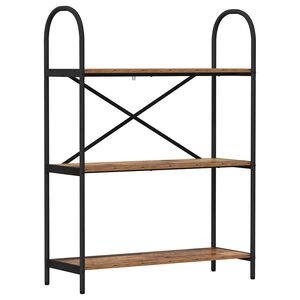 vidaXL Knjižna polica 3 nivojev 80 x 30 x 109 cm Inženirski les
