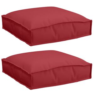 vidaXL Blazina 2 kos Oxford tkanina Vinorodna rdeča 40 x 40 x 8 cm