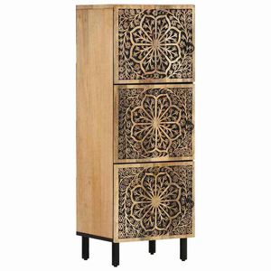 vidaXL Stranska omarica 40x33x110 cm trden mangov les