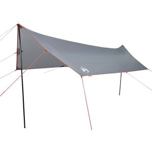 vidaXL Ponjava za kampiranje siva in oranžna 460x305x210 cm vodoodporna