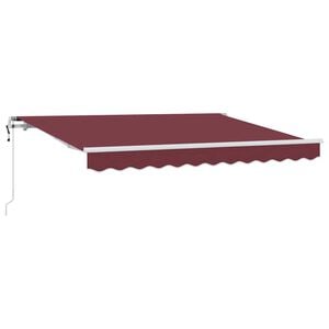 vidaXL Vlečna tenda Burgundija 300 x 200 cm blago