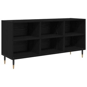 vidaXL TV omarica 103,5 x 30 x 50 cm Črna Orehovina Inženirski les