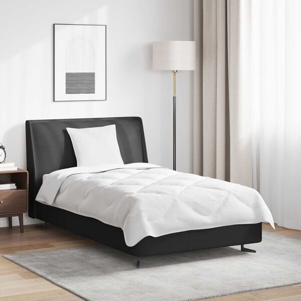 vidaXL Odeja z blazino 2 pcs Bela Mikrovlakna