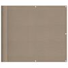 vidaXL Balkonsko platno taupe 90x700 cm 100 % poliestrski oxford