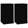 vidaXL Komoda 2 kosa črna 37,5x35,5x67,5 cm inženirski les