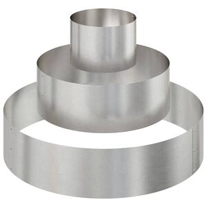 vidaXL Vrtni lonček srebrna 90 x 90 x 20 cm Nerjaveče jeklo