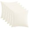 vidaXL Prevleka za blazino 6 kos HEERLEN Bela 30 x 30 cm Blago
