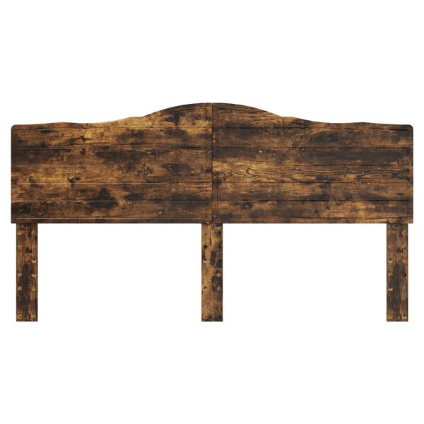 vidaXL Vzglavje Dimljeni oreh 200 cm Konstruiran les