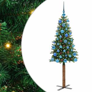 vidaXL Ožja jelka Zelena 150 cm PVC in trden bor