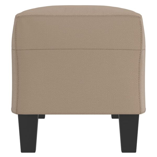 vidaXL Klop kapučino 100x35x41 cm umetno usnje