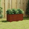 vidaXL Cvetlično korito 80x40x40 cm corten jeklo