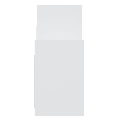 vidaXL Stranska omarica bela 60x26x60 cm iverna plošča