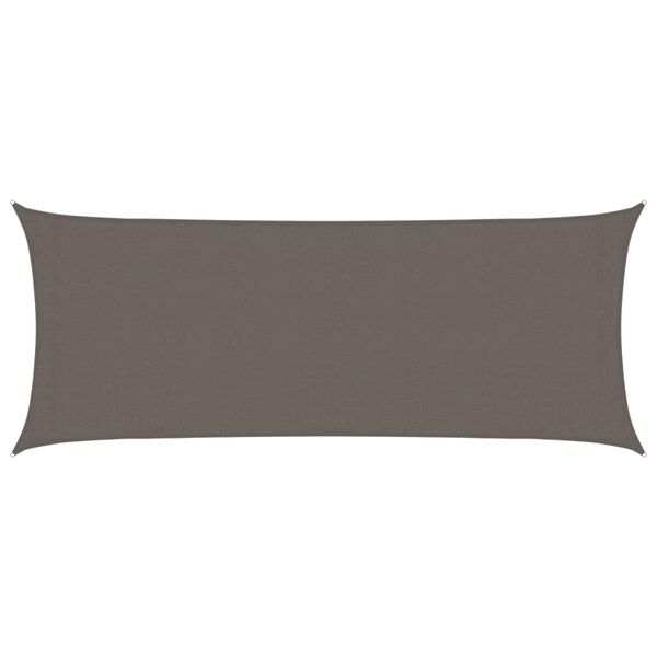 vidaXL Senčno jadro 160 g/m&sup2; antracitno 2x5 m HDPE