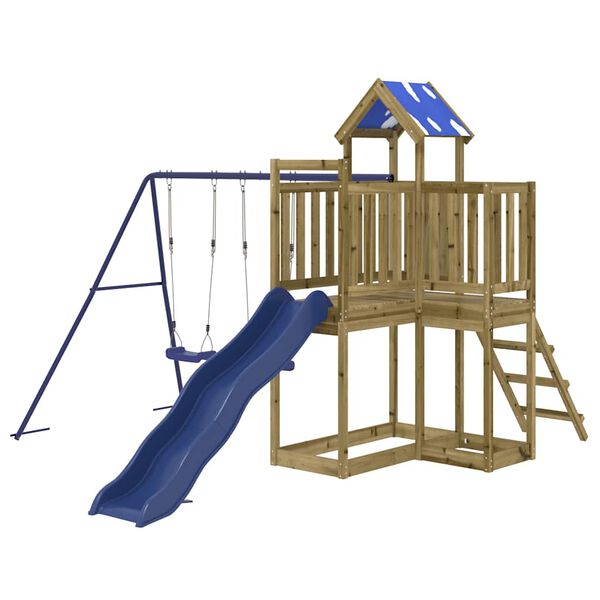 vidaXL Zunanje igralo impregnirana borovina