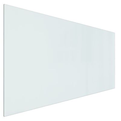 vidaXL Steklena plošča za kamin pravokotna 120x60 cm