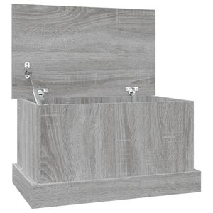 vidaXL &Scaron;katla za shranjevanje siva sonoma 50x30x28 cm inženirski les