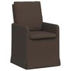 vidaXL Jedilni stoli 2 kos Laneno platno Temno siva 57 x 67 x 98 cm