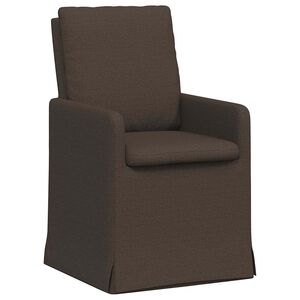 vidaXL Jedilni stoli 2 kos Laneno platno Temno siva 57 x 67 x 98 cm