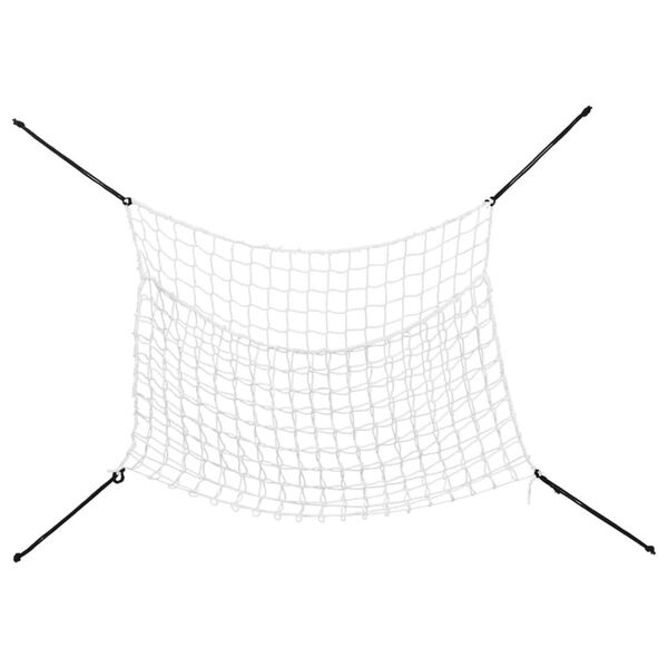 vidaXL Mreža za seno 2 kosa pravokotna bela 90x60 cm PP