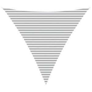 vidaXL Sončno platno Svetlo siva in bela. 5 x 5 x 5 m