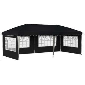 vidaXL Zložljivi &scaron;otor za zabave 574 x 289 x 245 cm Antracit
