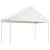 vidaXL Paviljon s streho bel 4,08x2,23x3,22 m polietilen