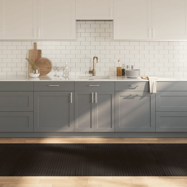 vidaXL Preproga pravokotna temno rjava 100x400 cm bambus