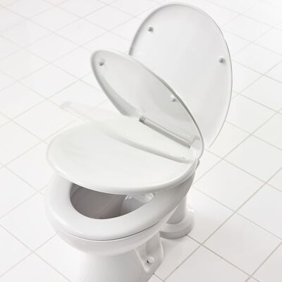 RIDDER Sedež za WC školjko s počasnim zapiranjem Premium bel A0070700