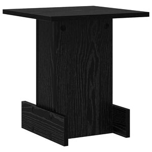 vidaXL Stranska miza Črna Orehovina 35,5 x 35 x 40 cm Inženirski les
