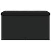vidaXL Klop za shranjevanje črna 82x42x45 cm inženirski les