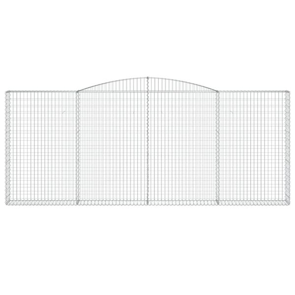 vidaXL Obokane gabion košare 6 kosi 400x30x160/180 cm pocinkano železo