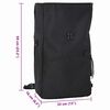 vidaXL Kolo torba Črna 33 x 16 x 48 cm Poliester