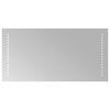 vidaXL LED kopalni&scaron;ko ogledalo Transparentno 60 x 30 cm kaljeno steklo