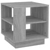 vidaXL Klubska mizica siva sonoma 40x40x43 cm konstruiran les