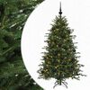 vidaXL Umetna božična jelka z bučko 120 cm 150 LED Toplo bela