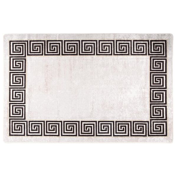 vidaXL Pralna preproga 80x150 cm svetlo bež protizdrsna