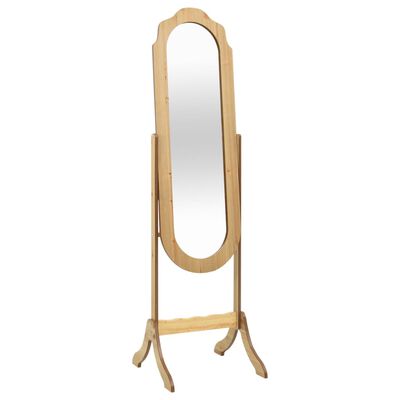 vidaXL Prostostoječe ogledalo 45,5x47,5x160 cm inženirski les