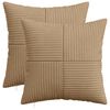vidaXL Prevleka za blazino 2 pcs ALMELO Rjava 35 x 35 cm korduroy
