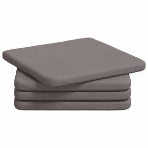 vidaXL Sedežne blazine 4 kos blago Taupe 40 x 40 x 3 cm